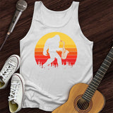 BigFoot Playing Sax Tank Top