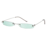 Y2K Rectangle Skinny Sunglasses