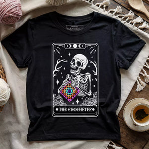 Skeleton Crocheter Tarot T-shirt