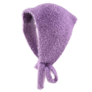 Soft Fuzzy Winter Bandana Hat