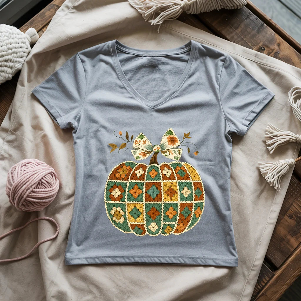 Granny’s Pumpkin Lady V-neck