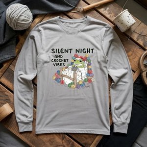 Silent Night and Crochet Vibes Long Sleeve T-shirt