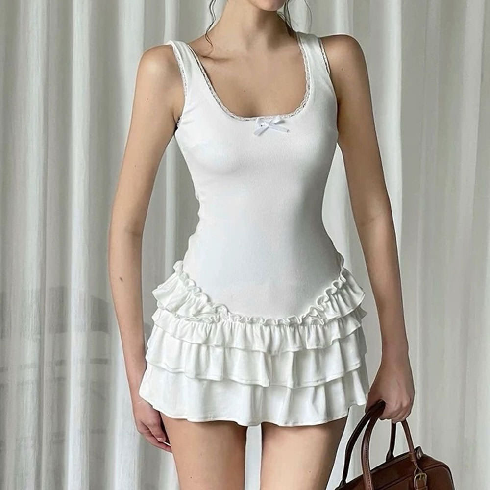 Swan Balletcore Mini Dress