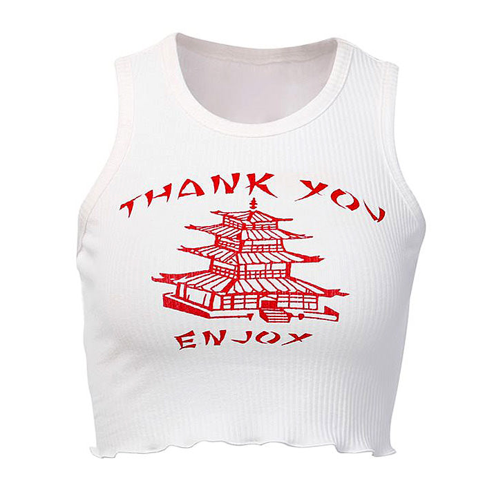 Thank You Ribbed Top