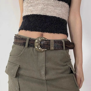 Western Aesthetic Buckle Belt