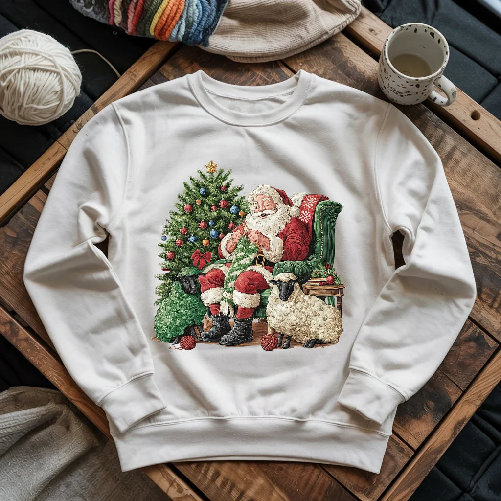 Santa Yarn Sweatshirt