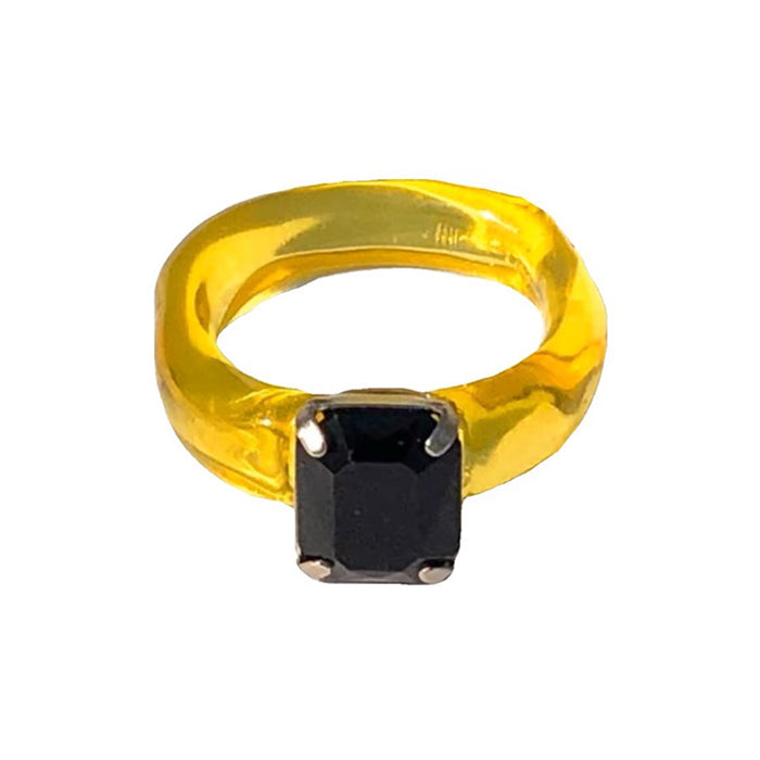 Y2K Rhinestone Chunky Ring